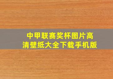 中甲联赛奖杯图片高清壁纸大全下载手机版