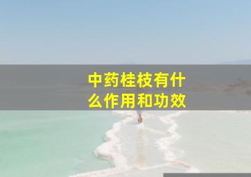 中药桂枝有什么作用和功效