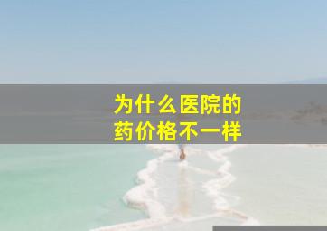 为什么医院的药价格不一样