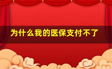 为什么我的医保支付不了