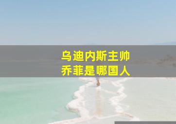 乌迪内斯主帅乔菲是哪国人