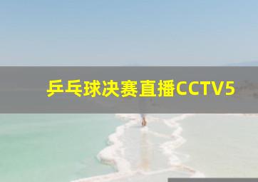 乒乓球决赛直播CCTV5