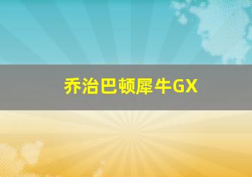 乔治巴顿犀牛GX