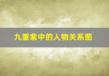 九重紫中的人物关系图