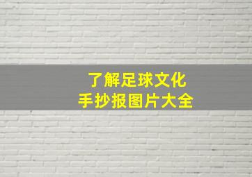 了解足球文化手抄报图片大全