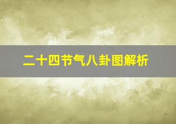 二十四节气八卦图解析