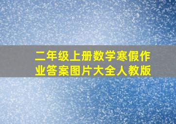 二年级上册数学寒假作业答案图片大全人教版