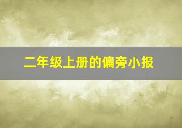 二年级上册的偏旁小报