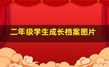 二年级学生成长档案图片