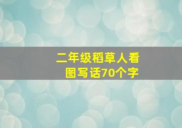 二年级稻草人看图写话70个字