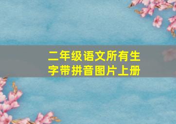 二年级语文所有生字带拼音图片上册