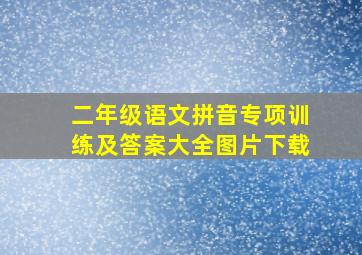 二年级语文拼音专项训练及答案大全图片下载