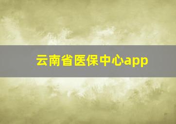 云南省医保中心app