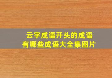 云字成语开头的成语有哪些成语大全集图片