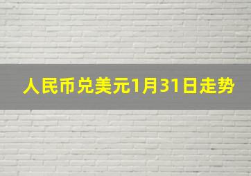 人民币兑美元1月31日走势