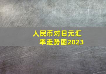 人民币对日元汇率走势图2023