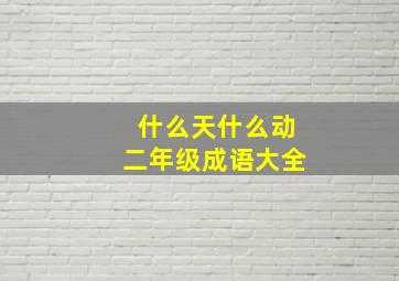 什么天什么动二年级成语大全