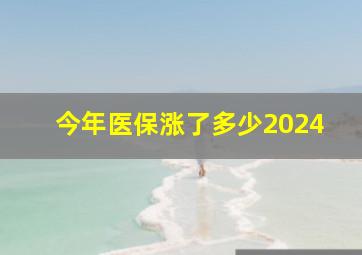 今年医保涨了多少2024