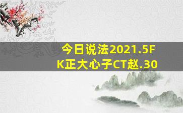 今日说法2021.5FK正大心子CT赵.30