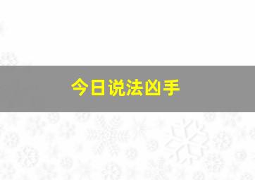 今日说法凶手