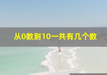 从0数到10一共有几个数