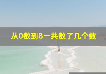 从0数到8一共数了几个数