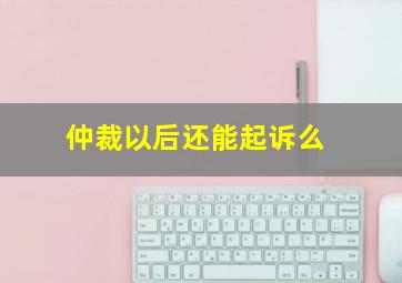 仲裁以后还能起诉么