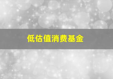 低估值消费基金