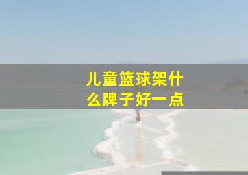 儿童篮球架什么牌子好一点