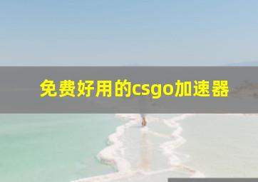 免费好用的csgo加速器