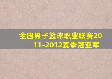 全国男子篮球职业联赛2011-2012赛季冠亚军