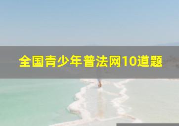 全国青少年普法网10道题