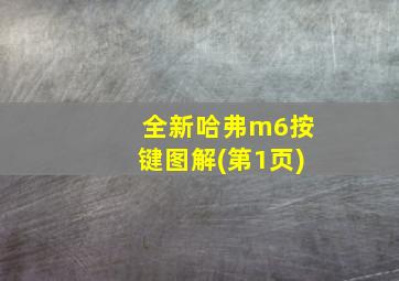 全新哈弗m6按键图解(第1页)