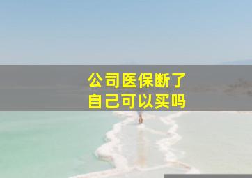 公司医保断了自己可以买吗