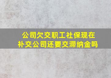 公司欠交职工社保现在补交公司还要交滞纳金吗