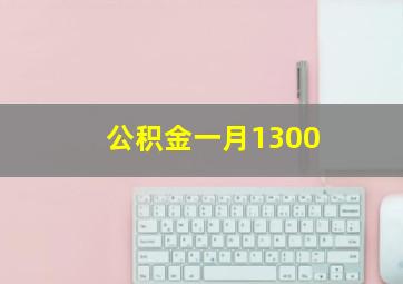 公积金一月1300