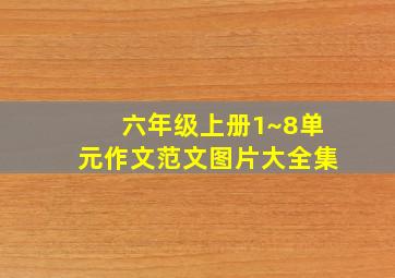 六年级上册1~8单元作文范文图片大全集