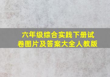 六年级综合实践下册试卷图片及答案大全人教版