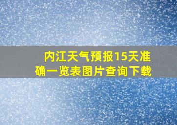 内江天气预报15天准确一览表图片查询下载