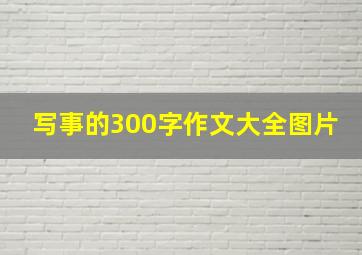 写事的300字作文大全图片