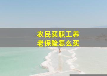 农民买职工养老保险怎么买