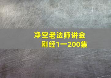 净空老法师讲金刚经1一200集