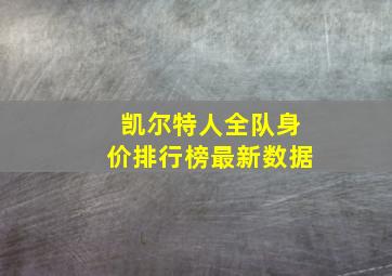 凯尔特人全队身价排行榜最新数据