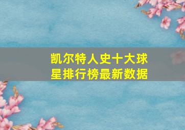 凯尔特人史十大球星排行榜最新数据