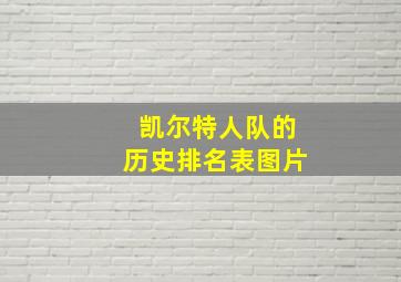 凯尔特人队的历史排名表图片