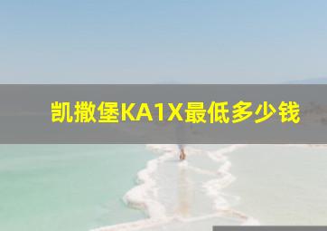 凯撒堡KA1X最低多少钱