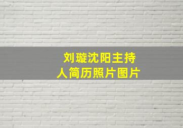 刘璇沈阳主持人简历照片图片