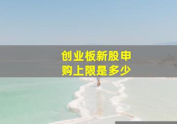 创业板新股申购上限是多少