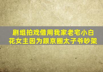 剧组拍戏借用我家老宅小白花女主因为跟京圈太子爷吵架