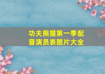 功夫熊猫第一季配音演员表图片大全